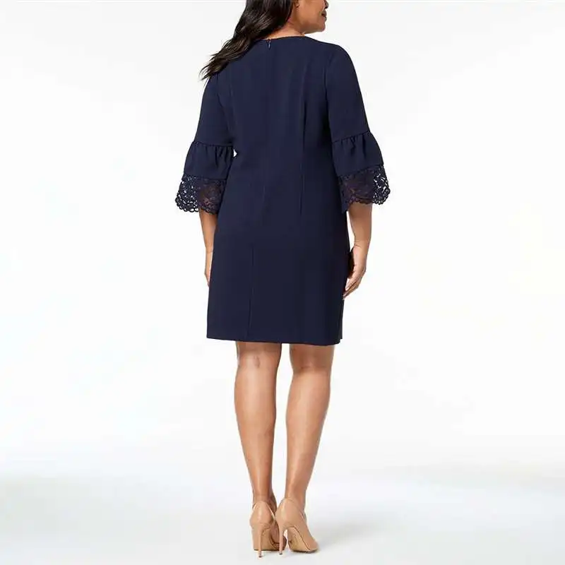 Кружевное элегантное платье Лето Vestido черное офисное женское корейское мини короткое Harajuku Robe Femme ropa mujer