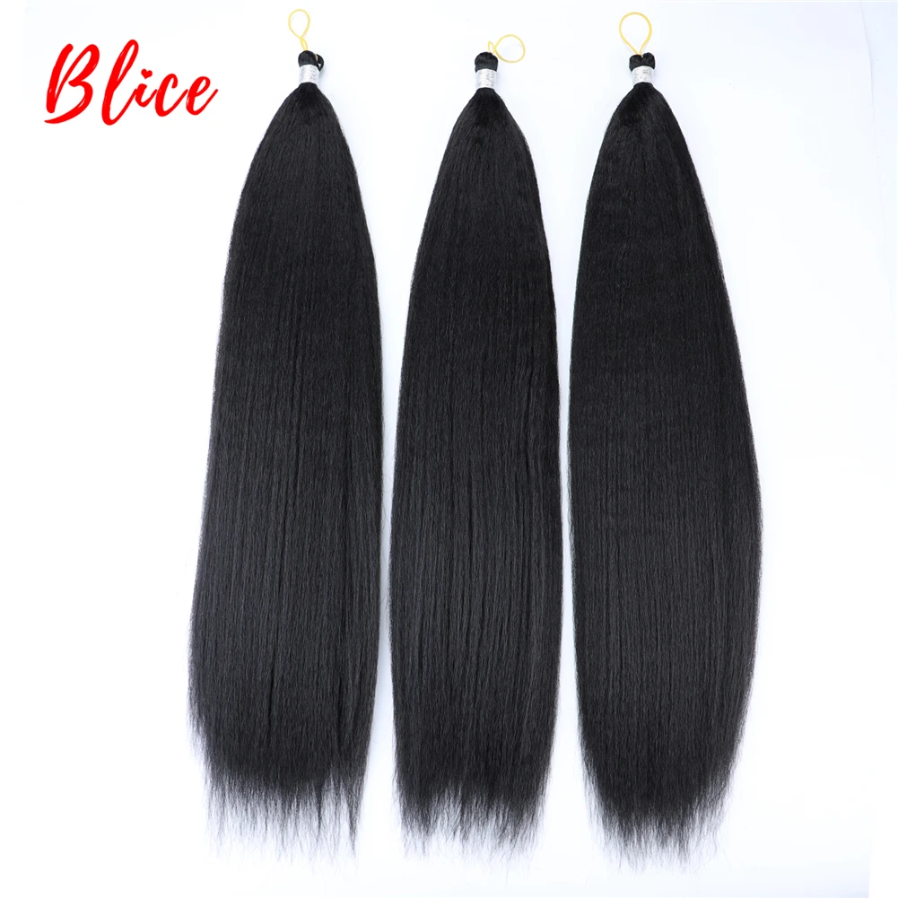 Kinky Straight Synthetic Braiding Bundles 18-24Inch 3Pieces/Pack Crochet Latch Hook Hair Extension For Women