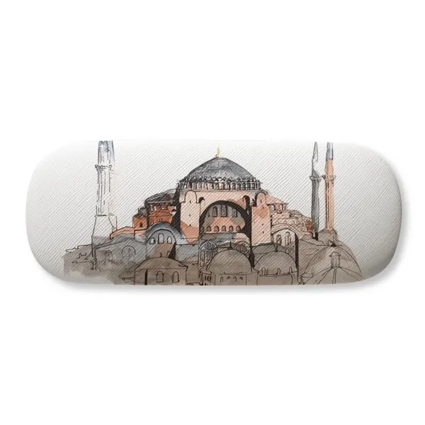 

Turkey Hagia Sophia Istanbul Glasses Case Eyeglasses Clam Shell Holder Storage Box