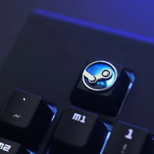 Keycap 1 pcs STEAM gaming platform Zinc aluminum mechanical keyboard keycaps for PC mechanical keyboard R4