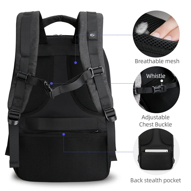 Mark Ryden New Men Backpack For 15.6 Inch Laptop Backpack Large Capacity Stundet Backpack Casual Style Bag Water Repellent