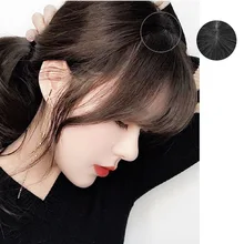 Женская челка парик пушистая прическа парик для волос очарование дышащий для Леди Девушка WH998