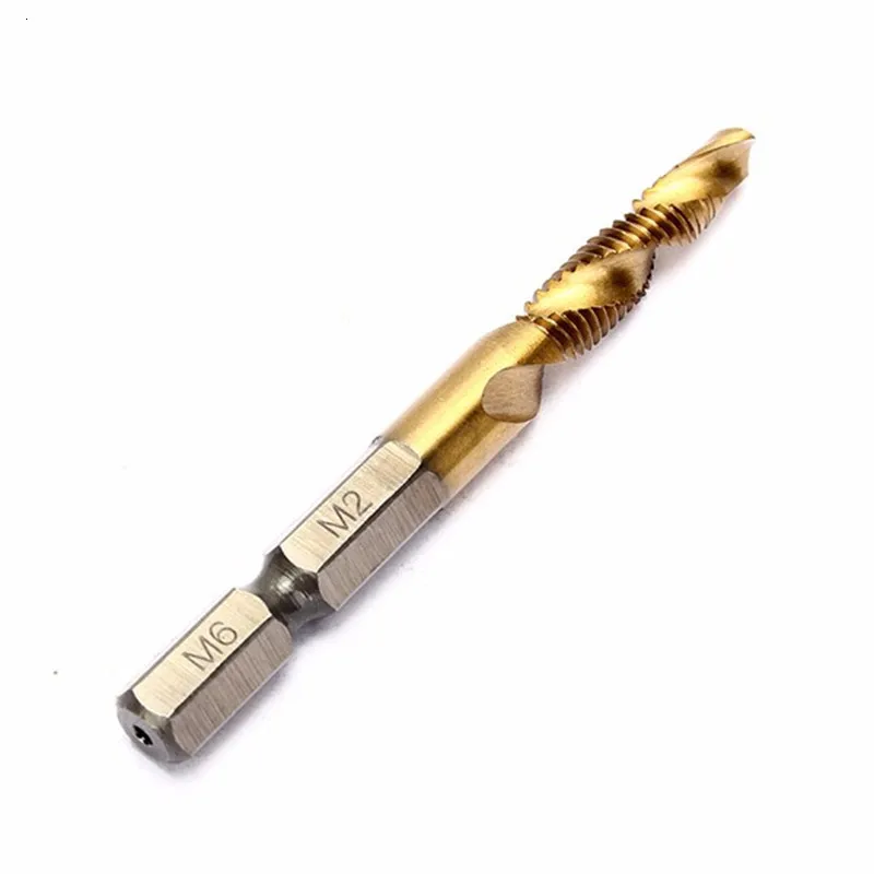 Пегаси 6PC1/4 комбинированное сверло коснитесь M3 M4 M5 M6 M8 M10 Метрическая композитная HSS Шестигранная ручка