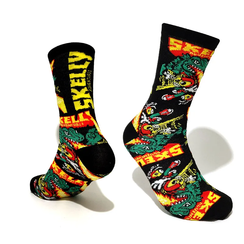 «Мстители», носки с принтом Супермена, Бэтмена и человека-клоун в стиле «Джокер» для костюмированной вечеринки; модные носки, Необычные прикольные Повседневное мужских носков скейтборд Носки - Цвет: 32