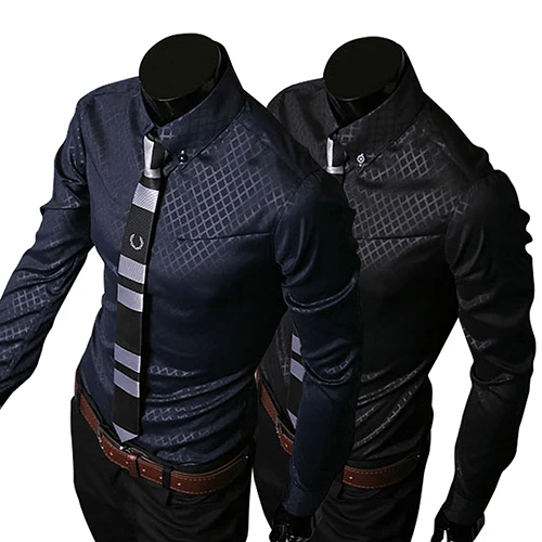 Мужская деловая рубашка Argyle роскошная тонкая мягкая удобная повседневная с