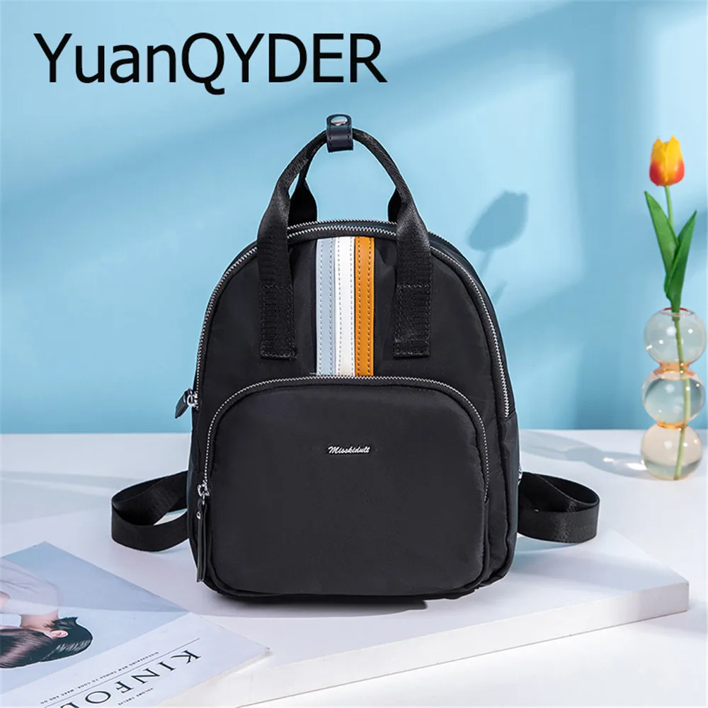 

Contrast Color Small Backpack for Women Waterproof Shoulder Bags Designer Casual Female Bolsa Oxford Cloth Travel Female Mochila