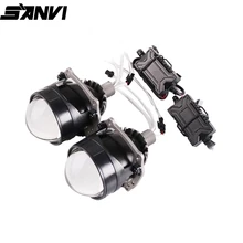 Sanvi новейший 2,5 дюймовый мини авто би светодиодный проектор Объектив головной светильник 35 Вт 5500 к Автомобильный светодиодный налобный фонарь H4 H7 9005 9005 прожектор светильник