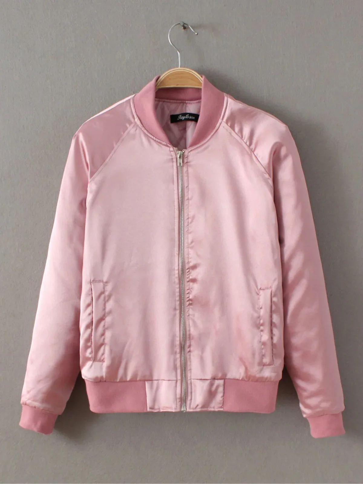 

Autumn And Winter New Style Western Style Solid Color Stand Collar Flight Jacket Baseball Uniform Short Cotton Coat WOMEN'S Dres