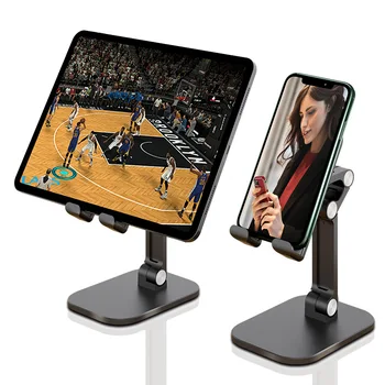 

Mobile Phone Holder Stand Adjustable Desktop Tablet Bracket For iPhone iPad Samsung Xiaomi Portable Cell Phone Mount Desk Holder