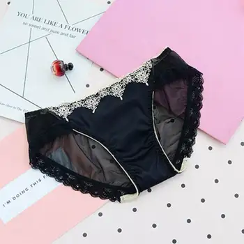 

2020 Cotton Crotch Intimates Briefs Women Elegant Lace Panties Ladies Color Patchwork Underwear Sexy Casual Hot Sale Female