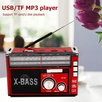 

Portable Radio Led Rechargeable Home Portable Radio AM FM SW MP3 Player Outdoor Retro TF USB