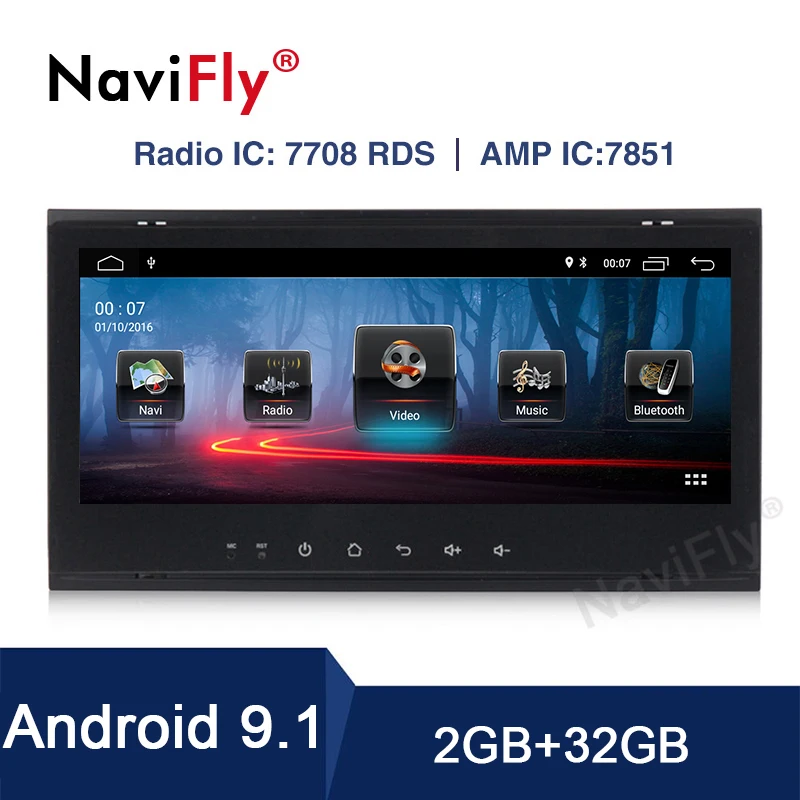 NaviFly пользовательский интерфейс! 8,8 дюймов Autogps Android 9,1 автомобильный Радио мультимедийный плеер для Volkswagen TOUAREG 2004-2011