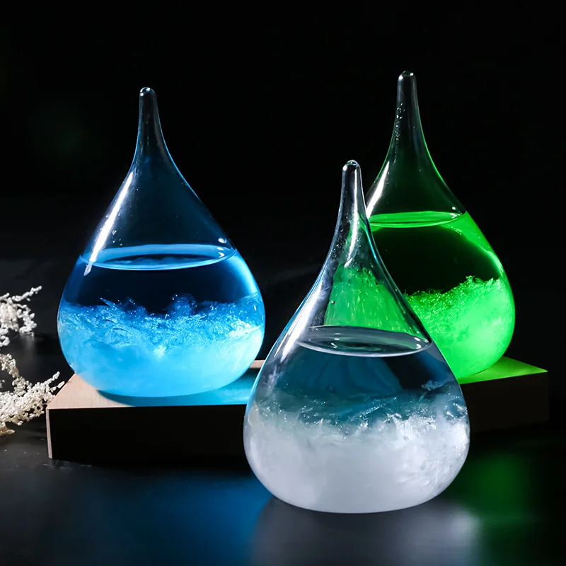 Storm Glass Weather Forecast Crystal Pear Shape Decor Christmas New Year Gift Weather Forecast for Bottle Drop Storm Art Decor Storm Glass Weather Forecast Crystal Pear Shape Decor Christmas New Year Gift Weather Forecast for Bottle Drop Storm Art Decor