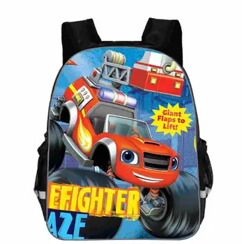 

Teenager Cartoon Blaze And The Monster Machine Print Backpack Boys School Bags Primary Backpack Schoolbags for Boys Mochilas