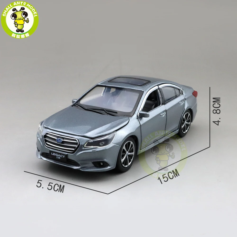 1/32 Jackiekim Subaru LEGACY литая под давлением Модель автомобиля игрушки Детский звуковой светильник вытянуть назад Подарки - Цвет: Gray(no box)