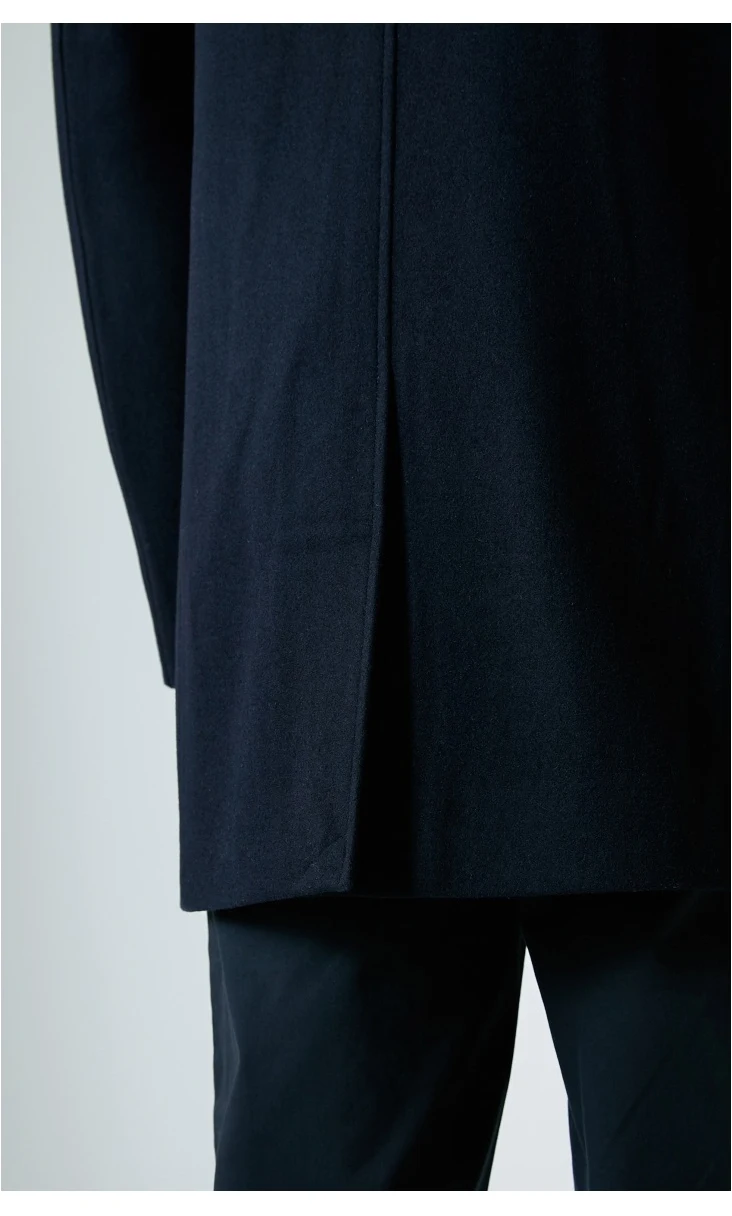 Выбранные полушерстяные пальто со стоячим Куртка с воротником Зимние Для мужчин Slim шерстяная одежда S | 418427501