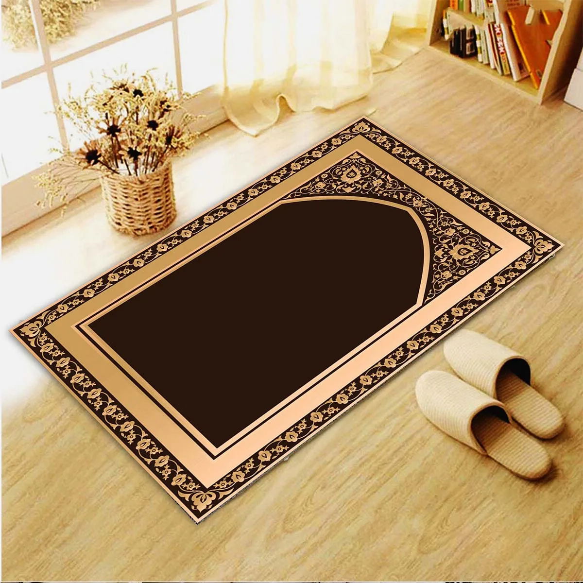 Muslim Prayer Rugs Floor Mats Carpet for Living Room Doormat Plush Non-slip Chair Mat Bathroom Carpet