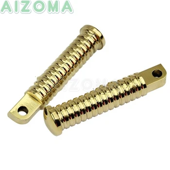 

Universal Brass Rough Crafts Footpegs Foot Rest Pedals 10mm Mount For Softail Touring Dyna XL48 Custom Motorcycles CNC Footrests