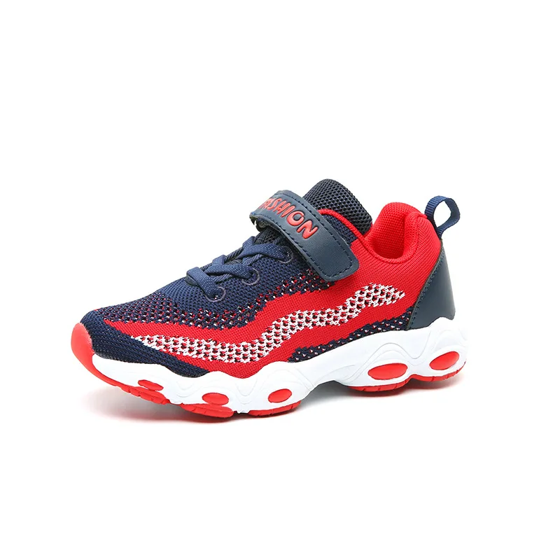 

2018 Spring And Summer-Children Anti-slip Wear-Resistant Mesh Shoes Korean-style Casual Sneakers Velcro Breathable Unisex Shoes