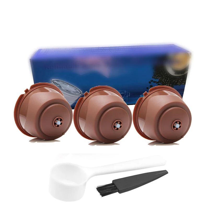 Многоразового кофе капсула чашка ложка набор многоразовый фильтр Pod для dolcem Gusto