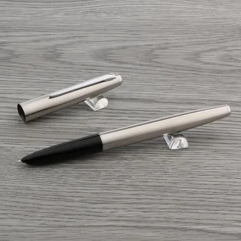 

JinHao 911 stainless steel F fountain pen Luxurious SILVER Stationery Office school supplies