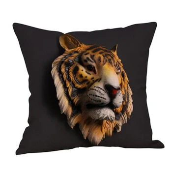 

45*45cm Animal Cushion Cover Wild tiger Decoration Throw Pillows Cover Sofa Home Decorative Pillows Case