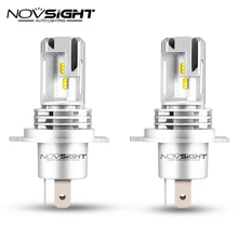 Novsight 2 шт. H4/H5/H7/9005/9006 55 Вт Автомобильный светодиодный Сменные лампы фар комплект ZES фары дальнего света 6000K