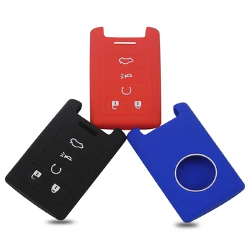 

Bilchave 20pcs 5 Buttons Remote Car Key Case Silicone Cover Protect Fob For Cadillac SLS CTS ATS CTS SRX XT Seville Escalade
