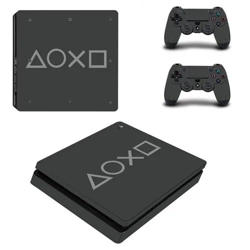 PS1 стиль полное покрытие лицевые панели PS4 тонкая кожа Наклейка для playstation 4 консоль и контроллер PS4 тонкая наклейка - Цвет: P4SQB0365
