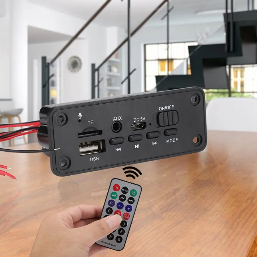 Музыкальный плеер с усилителем Bluetooth 2 x 3W Двойное декодирование MP3/WMA/WAV музыкальная декодирующая плата устройство usb mp3