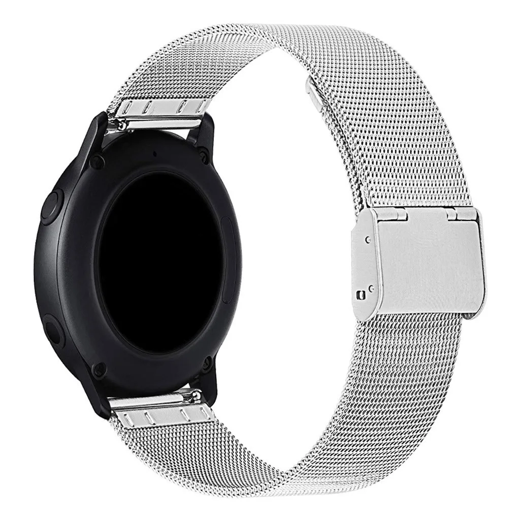 Для samsung Galaxy Watch Active 2 40 мм 44 мм ремешок Миланский Браслет на петле 20 мм ремешок из нержавеющей стали браслет для Active2 полосы