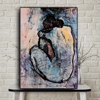 Blue Nude by Pablo Picasso Printed on Canvas 1