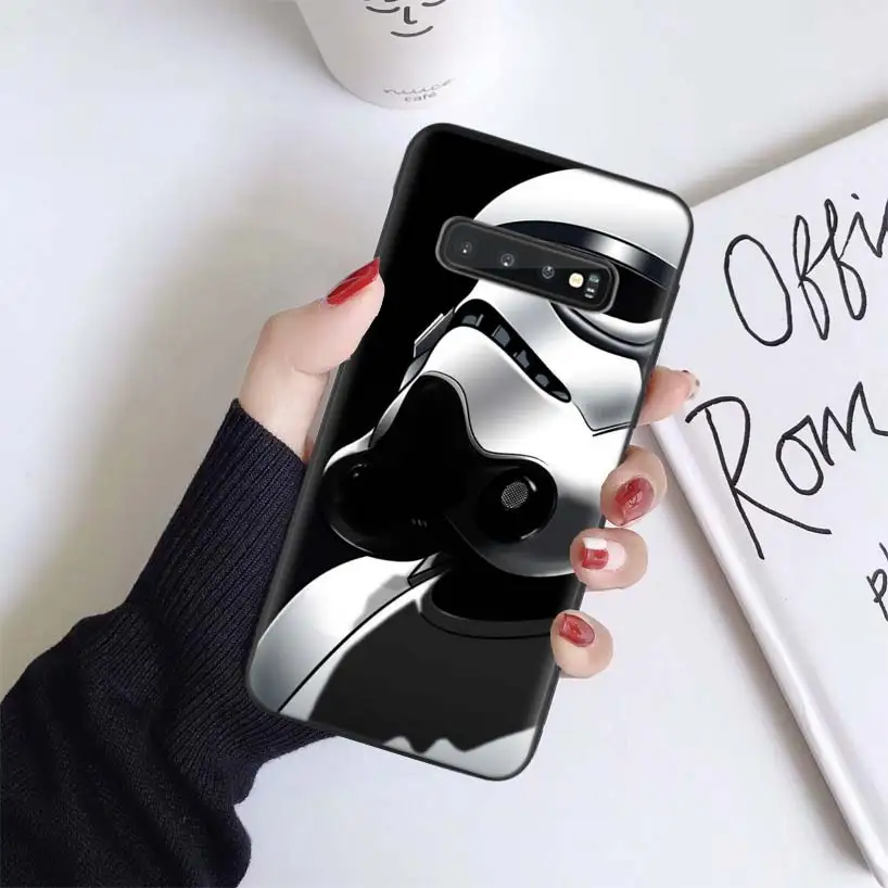 Чехол Star Wars для samsung Galaxy S10+ Plus Lite Note 10 9 8 S9 S8 J4 J6+ Plus S7 S6 черный чехол для телефона