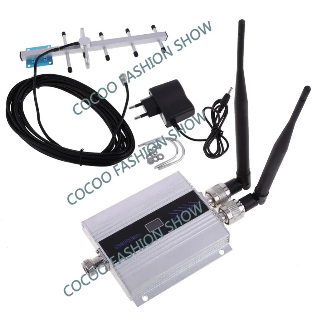 ZQTMAX GSM Mobile Phone Signal Booster gsm900 repeater 900MHz 2g Cellular Amplifier with 13dB Yagi antenna | Мобильные телефоны и
