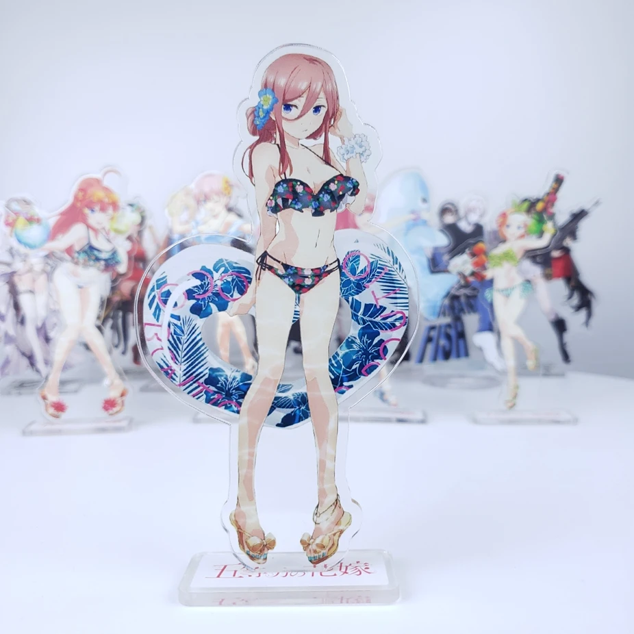 

Anime the quintessential quintuplets March May May one flower Cosplay Double Side Acrylic Stand Figure Model Plate Desk Decor