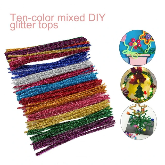  400 PCS Pipe Cleaners Craft Supplies, Arts and Crafts Kit for  Kids - 4 Color Mixing Series Kids DIY Art Supplies, Pipe Cleaner Chenille  Stems, Multi-Color Pipe Cleaners Bulk : Arts