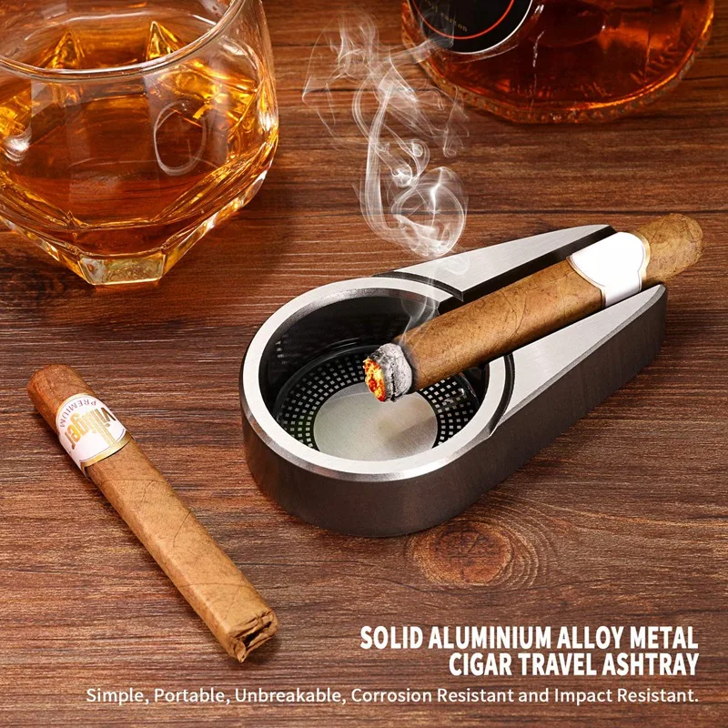 Металлические гаджеты, пепельница для сигар, простой дизайн, пепельница для сигарет, практичная, Pokcet, пепельница для табака, переносная пепельница