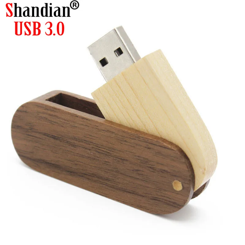 USB флеш накопитель SHANDIAN деревянный поворотный 4/8/16/32/64 гб 1 шт.|USB флэш-накопители| |