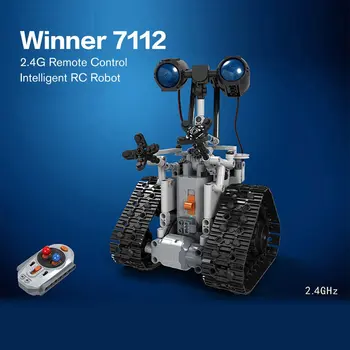 

Winner 7112 Technic City Remote Control RC Bulldozer Electric designer Building Blocks Engineering 408pcs Toys For Childrn
