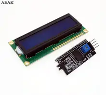 AEAK 1602 16x2 HD44780 символьный ЖК/w IIC/I2C модуль адаптера последовательного интерфейса