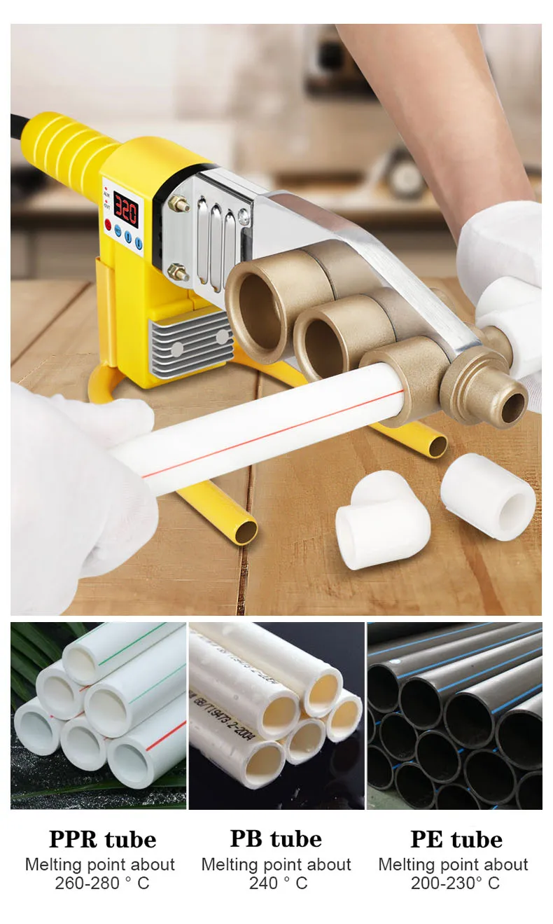 220V Household Water Pipe Hot Melt Machine 20mm 25mm 32mm Pipe Diameter Hydropower Engineering PPR Forming Welding Machine 220V Household Water Pipe Hot Melt Machine 20mm 25mm 32mm Pipe Diameter Hydropower Engineering PPR Forming Welding Machine