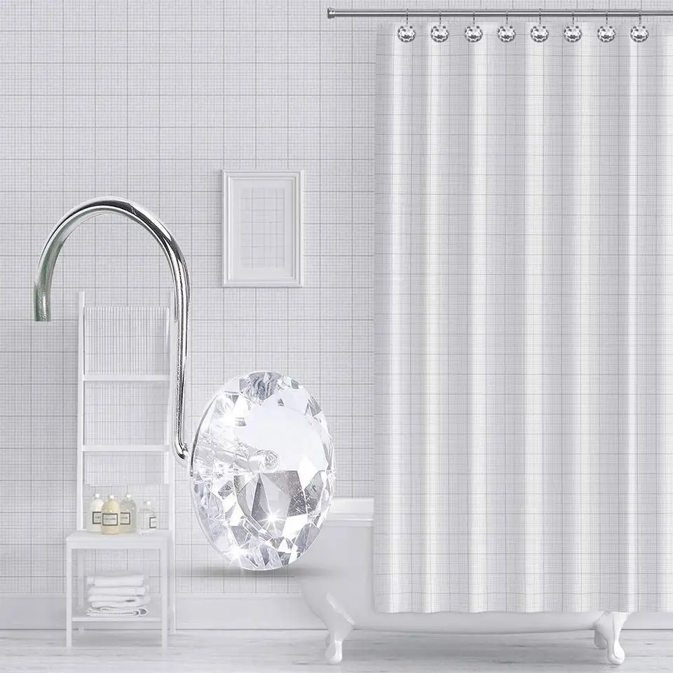 rhinestone shower curtains and accessories