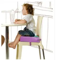 Детский высокий стул с принтом, увеличивающая рост подушка для малышей, удобная хлопковая и льняная Нескользящая дизайнерская подушка для