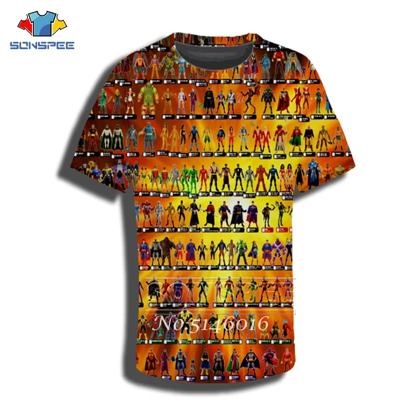 SONSPEE фильм Marvel Мстители: футболка с 3D принтом «эндигра» летние детские повседневные футболки с короткими рукавами и круглым вырезом t155 - Цвет: 8