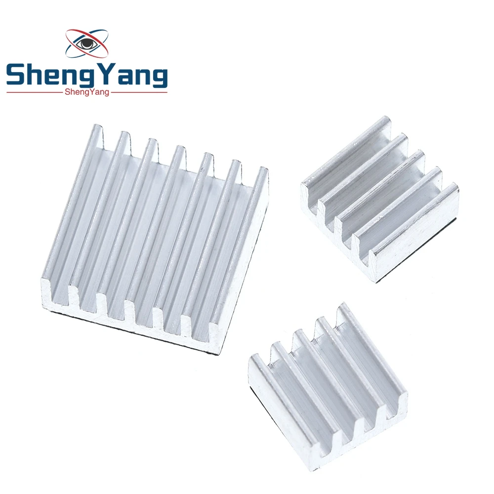 3 шт. клей Raspberry Pi теплоотводящий кулер чистый Алюминий теплоотвод набор комплект