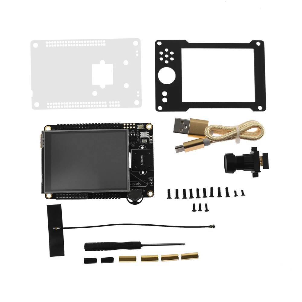 

Sipeed Maix-GO RISC-V Dual Core 64bit Development Board Mini PC Wifi Antenna+2.8inch TFT Touch Screen+2 Megapixel OV2640 Camera
