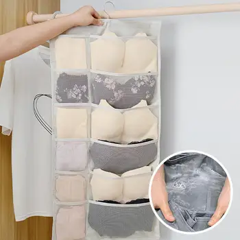 

Rotatable Multi-pocket Hanging Storage Bag Closet Underwear Socks Bra Organizer
