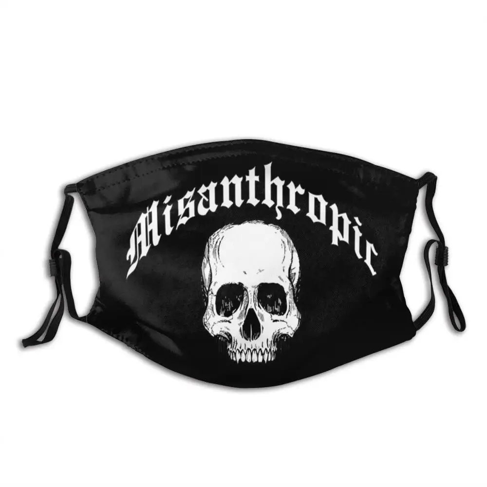 Misanthropic череп Diy взрослые дети маска для лица Череп Металл плохой черный