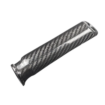 

Knob Handbrake Cover Cover Interior Decoration Carbon Fiber 1pcs Car Shift