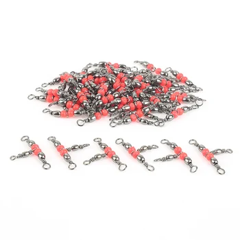 

50pcs Mini Fishing Connector Carbon Steel Rust Corrosion Resistance 360 degree Rotation Protect Fishing Line Accessories #ND